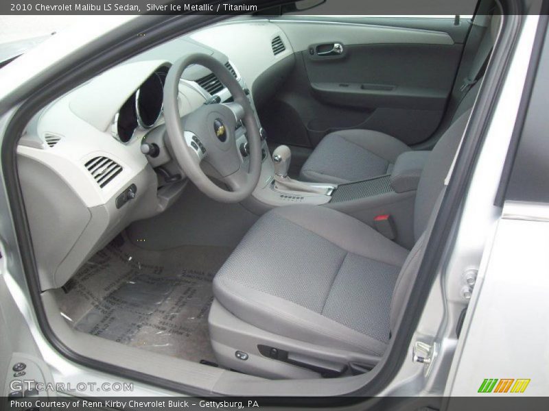 Silver Ice Metallic / Titanium 2010 Chevrolet Malibu LS Sedan