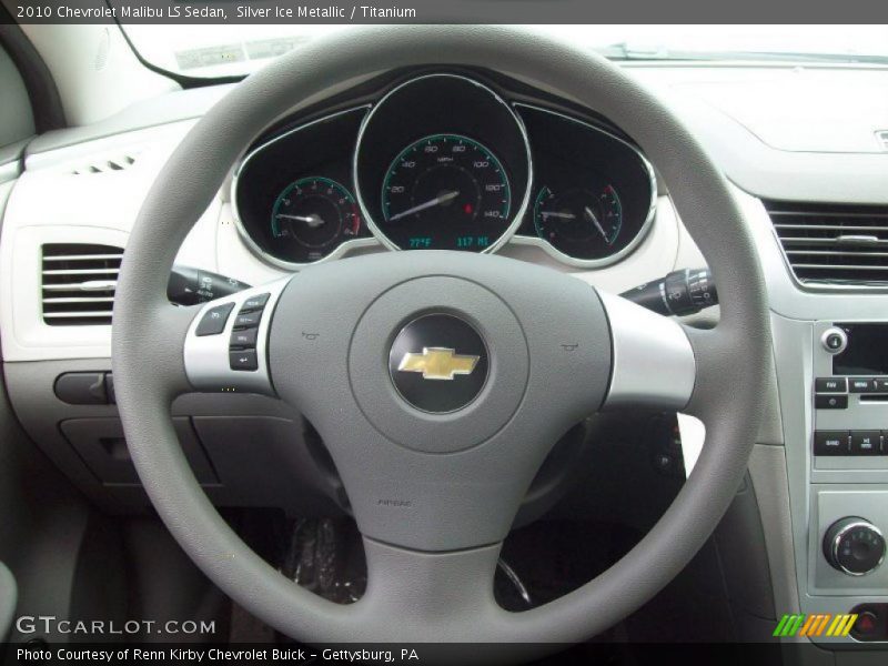 Silver Ice Metallic / Titanium 2010 Chevrolet Malibu LS Sedan