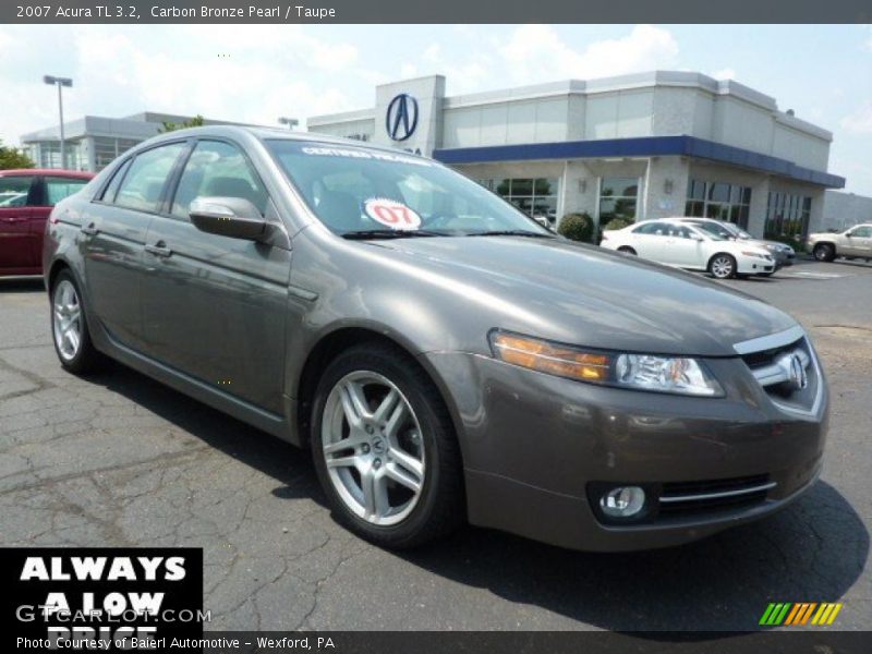 Carbon Bronze Pearl / Taupe 2007 Acura TL 3.2