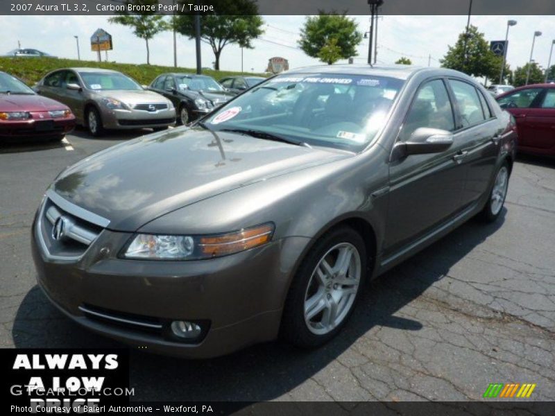 Carbon Bronze Pearl / Taupe 2007 Acura TL 3.2