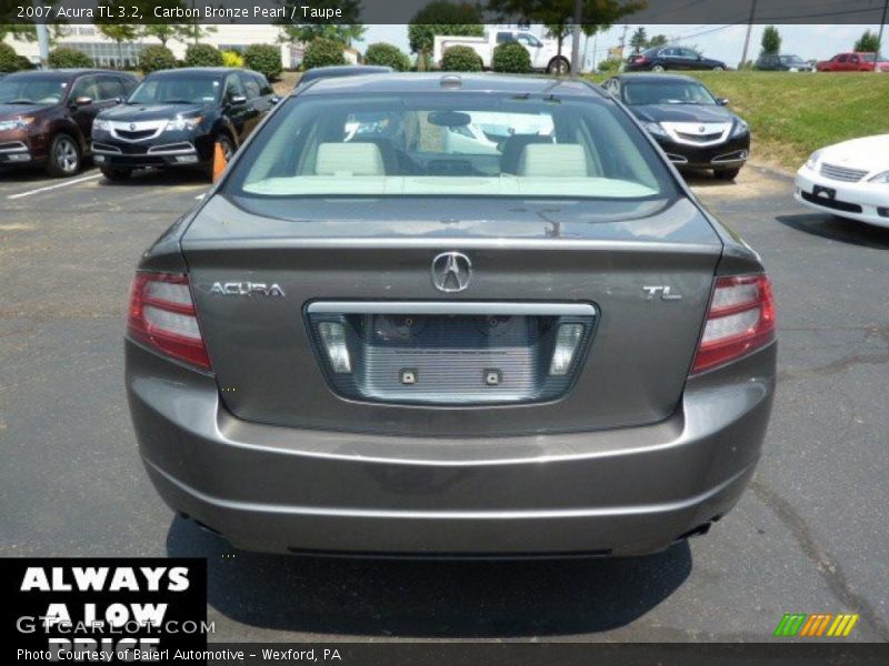 Carbon Bronze Pearl / Taupe 2007 Acura TL 3.2