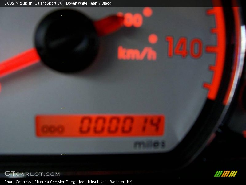 Dover White Pearl / Black 2009 Mitsubishi Galant Sport V6