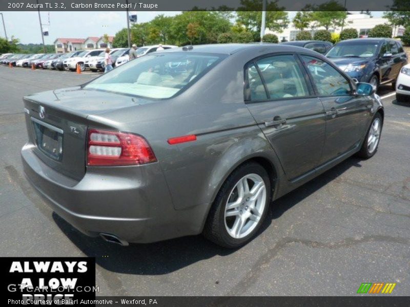 Carbon Bronze Pearl / Taupe 2007 Acura TL 3.2
