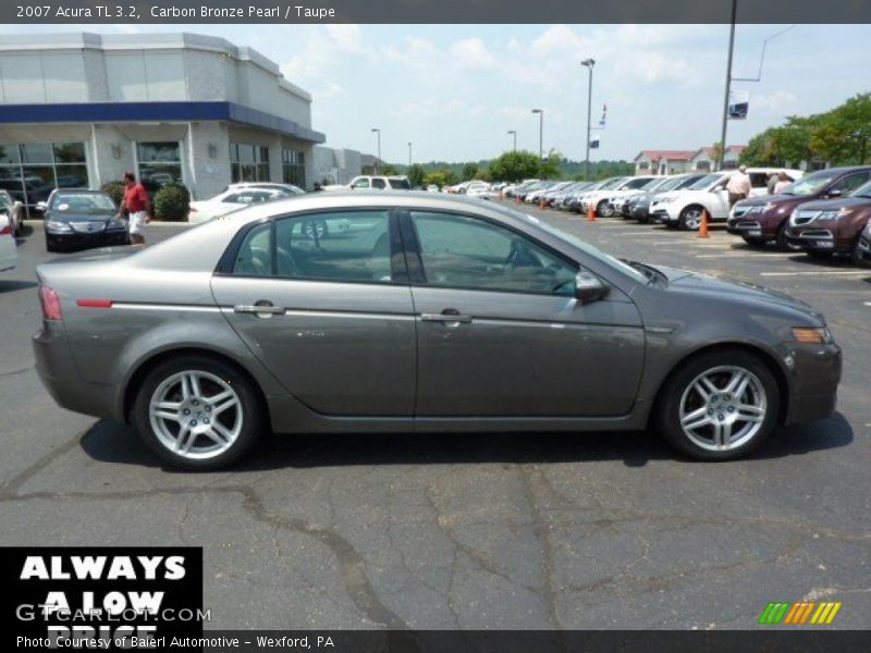 Carbon Bronze Pearl / Taupe 2007 Acura TL 3.2