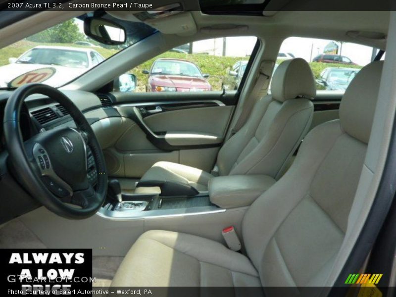 Carbon Bronze Pearl / Taupe 2007 Acura TL 3.2