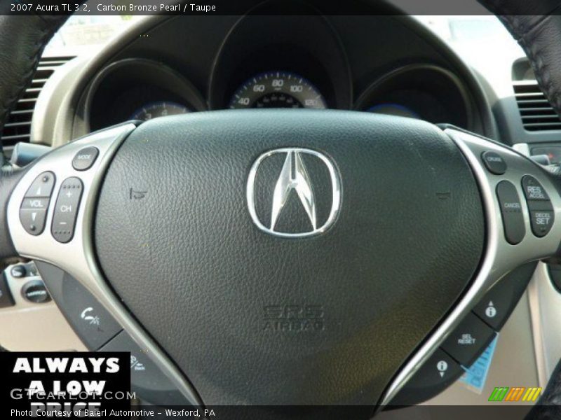Carbon Bronze Pearl / Taupe 2007 Acura TL 3.2