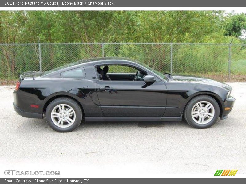 Ebony Black / Charcoal Black 2011 Ford Mustang V6 Coupe