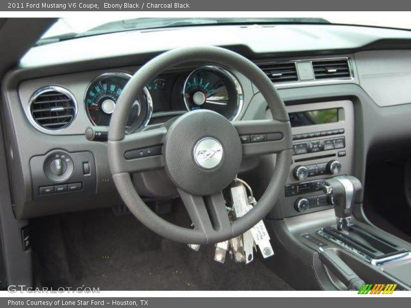 Ebony Black / Charcoal Black 2011 Ford Mustang V6 Coupe