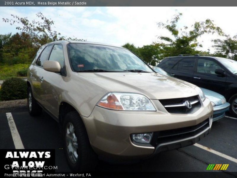 Mesa Beige Metallic / Saddle 2001 Acura MDX