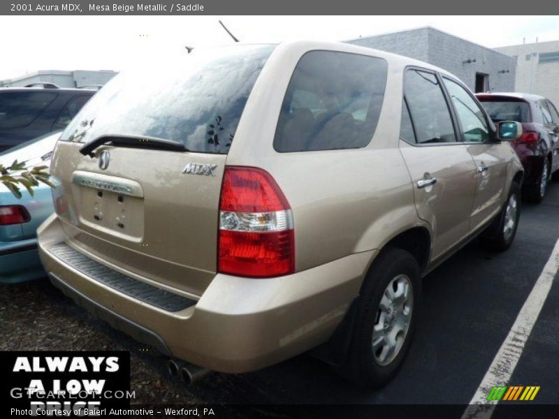 Mesa Beige Metallic / Saddle 2001 Acura MDX