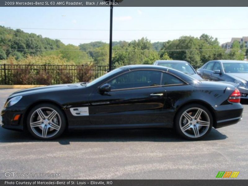 Black / AMG Black 2009 Mercedes-Benz SL 63 AMG Roadster