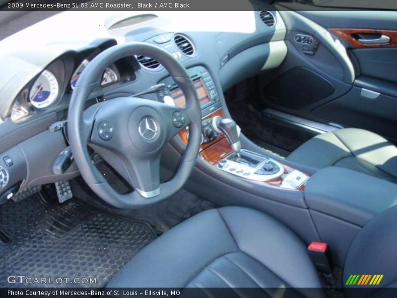 Black / AMG Black 2009 Mercedes-Benz SL 63 AMG Roadster