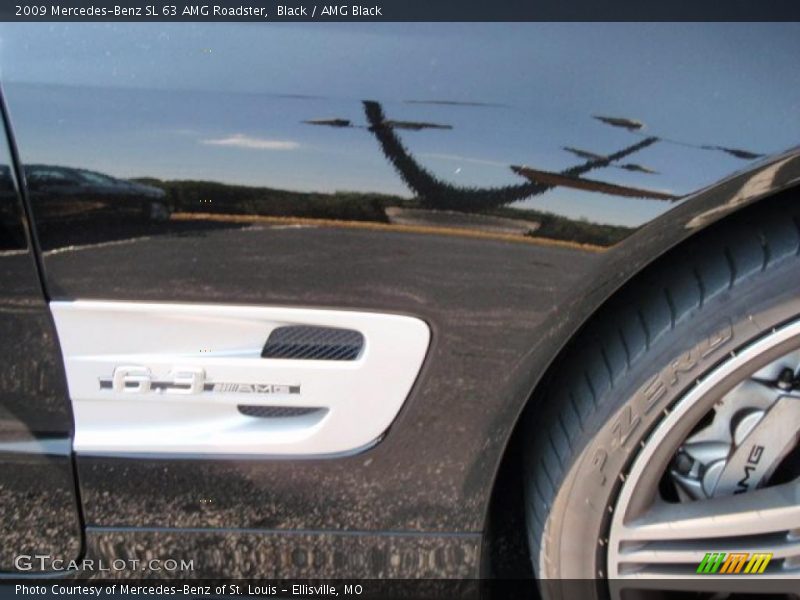 Black / AMG Black 2009 Mercedes-Benz SL 63 AMG Roadster