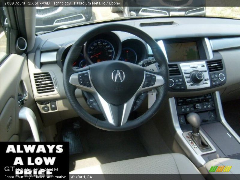 Palladium Metallic / Ebony 2009 Acura RDX SH-AWD Technology