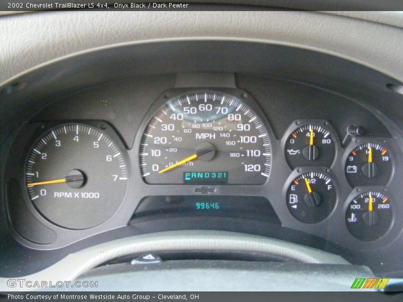 Onyx Black / Dark Pewter 2002 Chevrolet TrailBlazer LS 4x4