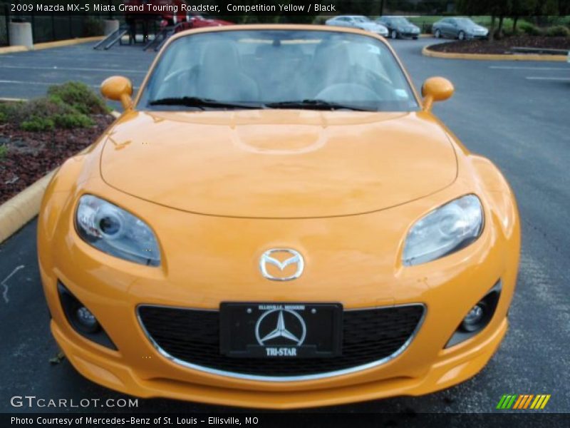 Competition Yellow / Black 2009 Mazda MX-5 Miata Grand Touring Roadster