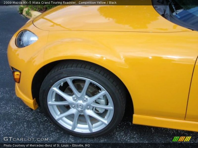 Competition Yellow / Black 2009 Mazda MX-5 Miata Grand Touring Roadster