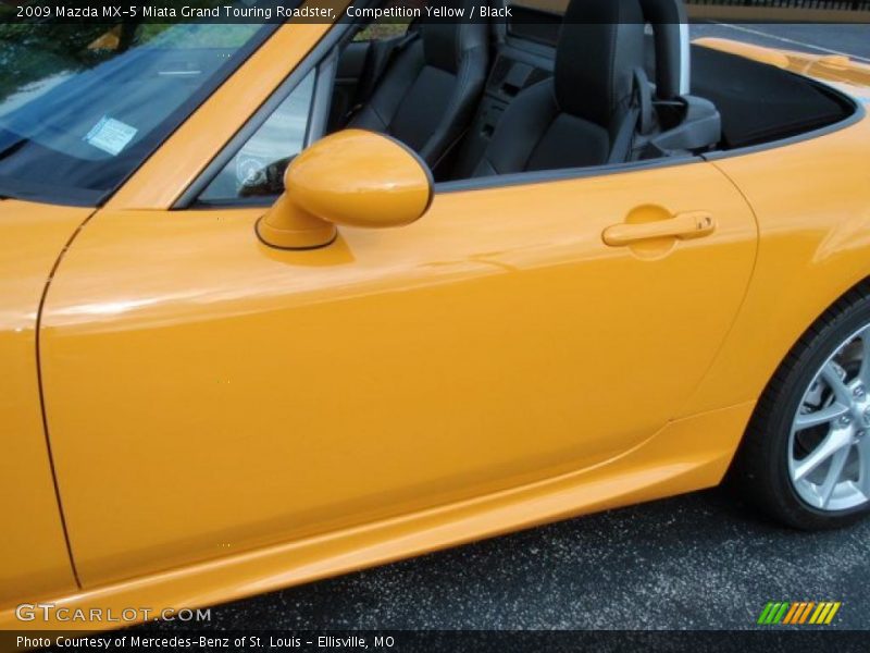 Competition Yellow / Black 2009 Mazda MX-5 Miata Grand Touring Roadster