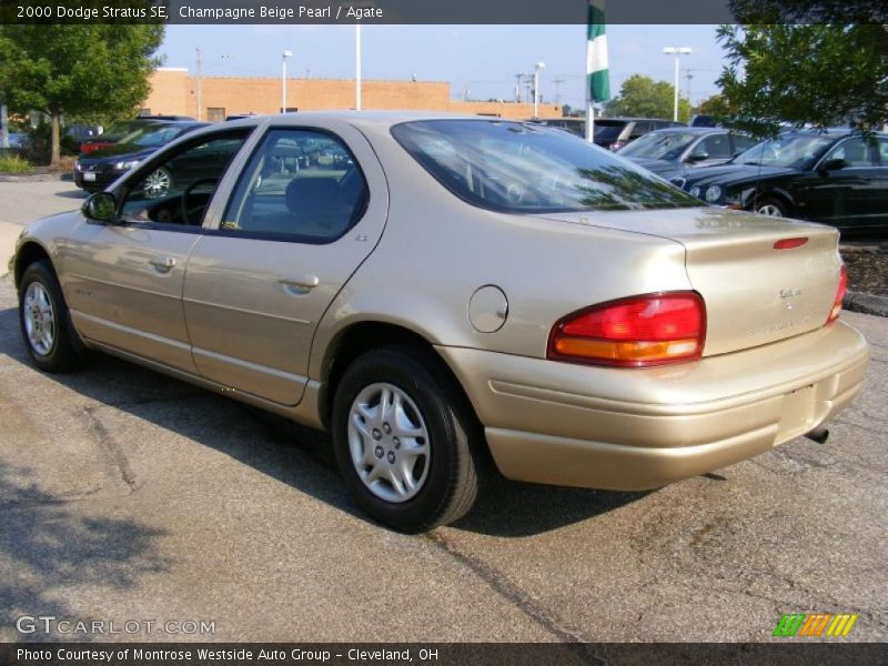 Champagne Beige Pearl / Agate 2000 Dodge Stratus SE