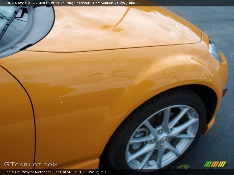 Competition Yellow / Black 2009 Mazda MX-5 Miata Grand Touring Roadster