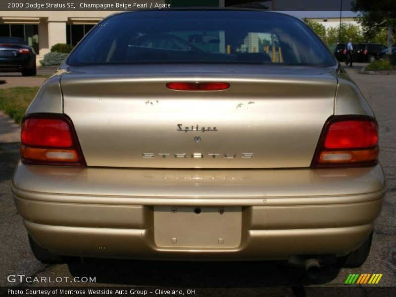 Champagne Beige Pearl / Agate 2000 Dodge Stratus SE