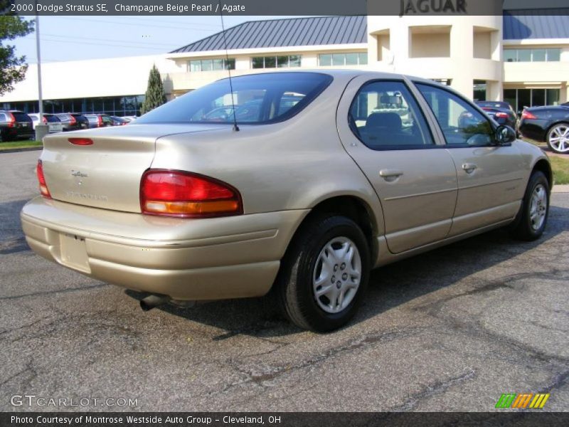 Champagne Beige Pearl / Agate 2000 Dodge Stratus SE
