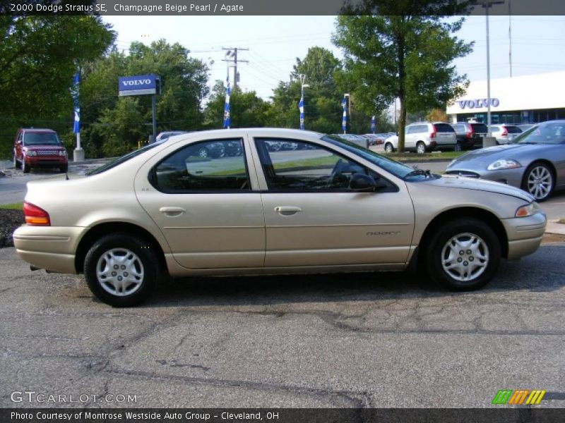 Champagne Beige Pearl / Agate 2000 Dodge Stratus SE