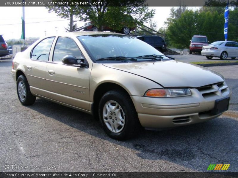Champagne Beige Pearl / Agate 2000 Dodge Stratus SE