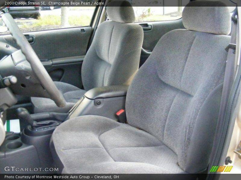 Champagne Beige Pearl / Agate 2000 Dodge Stratus SE