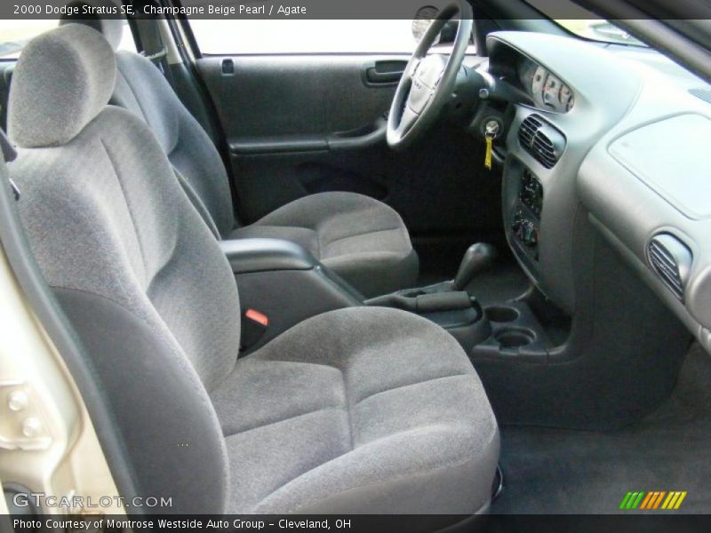 Champagne Beige Pearl / Agate 2000 Dodge Stratus SE