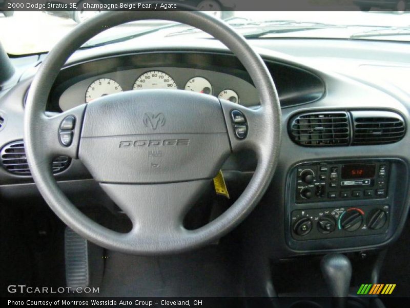 Champagne Beige Pearl / Agate 2000 Dodge Stratus SE