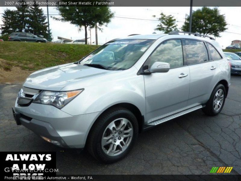 Billet Silver Metallic / Parchment 2007 Acura MDX Technology