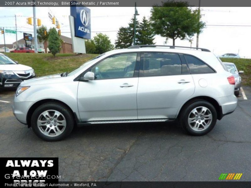 Billet Silver Metallic / Parchment 2007 Acura MDX Technology