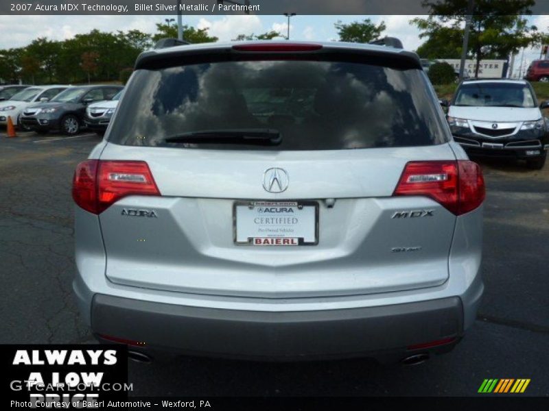 Billet Silver Metallic / Parchment 2007 Acura MDX Technology