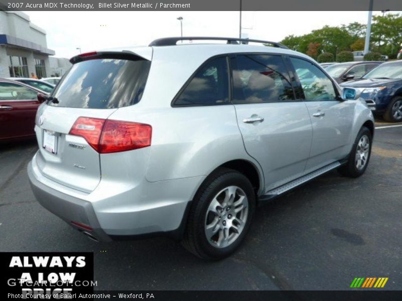Billet Silver Metallic / Parchment 2007 Acura MDX Technology