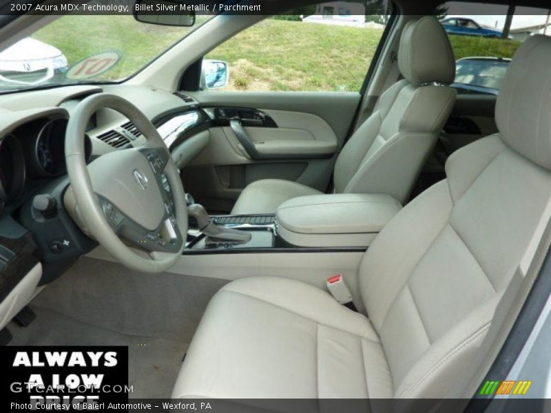 Billet Silver Metallic / Parchment 2007 Acura MDX Technology