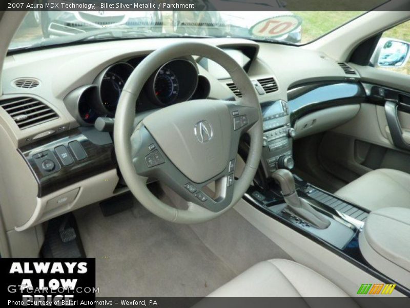 Billet Silver Metallic / Parchment 2007 Acura MDX Technology