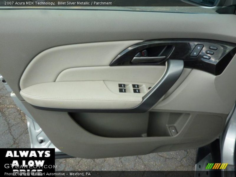 Billet Silver Metallic / Parchment 2007 Acura MDX Technology