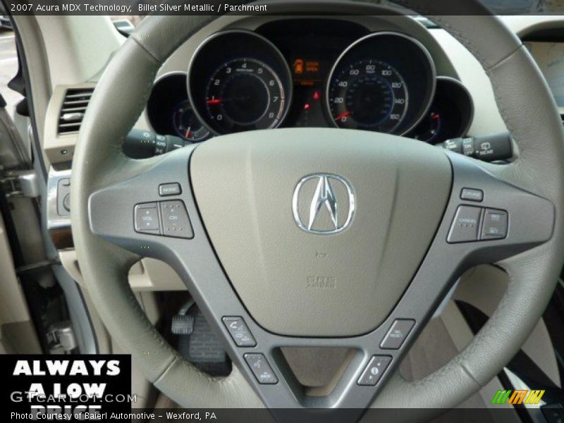 Billet Silver Metallic / Parchment 2007 Acura MDX Technology