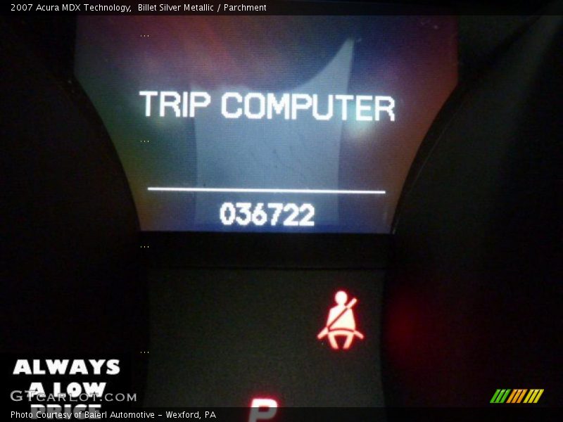 Billet Silver Metallic / Parchment 2007 Acura MDX Technology