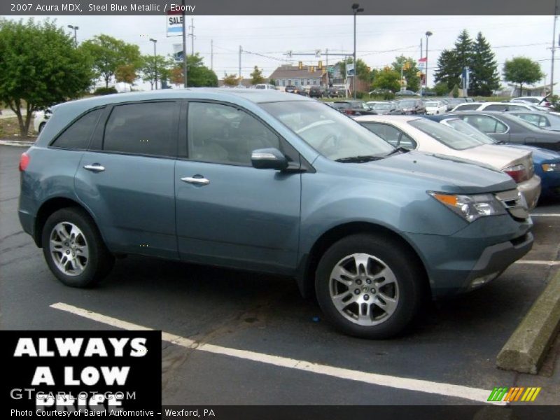 Steel Blue Metallic / Ebony 2007 Acura MDX