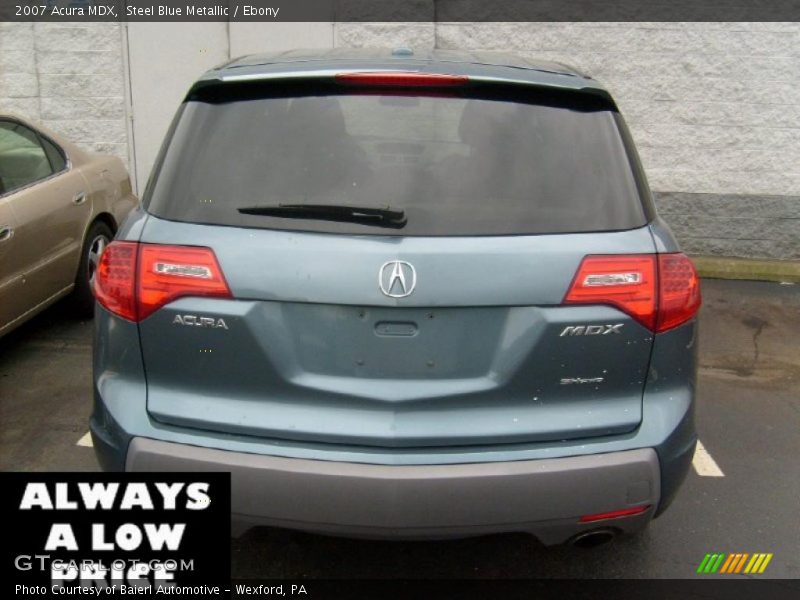 Steel Blue Metallic / Ebony 2007 Acura MDX