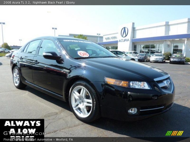 Nighthawk Black Pearl / Ebony 2008 Acura TL 3.2