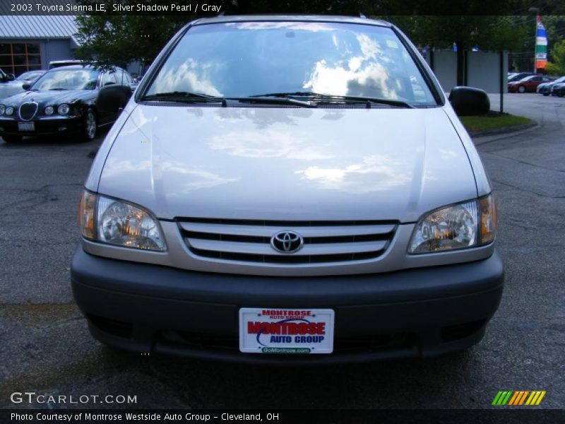 Silver Shadow Pearl / Gray 2003 Toyota Sienna LE