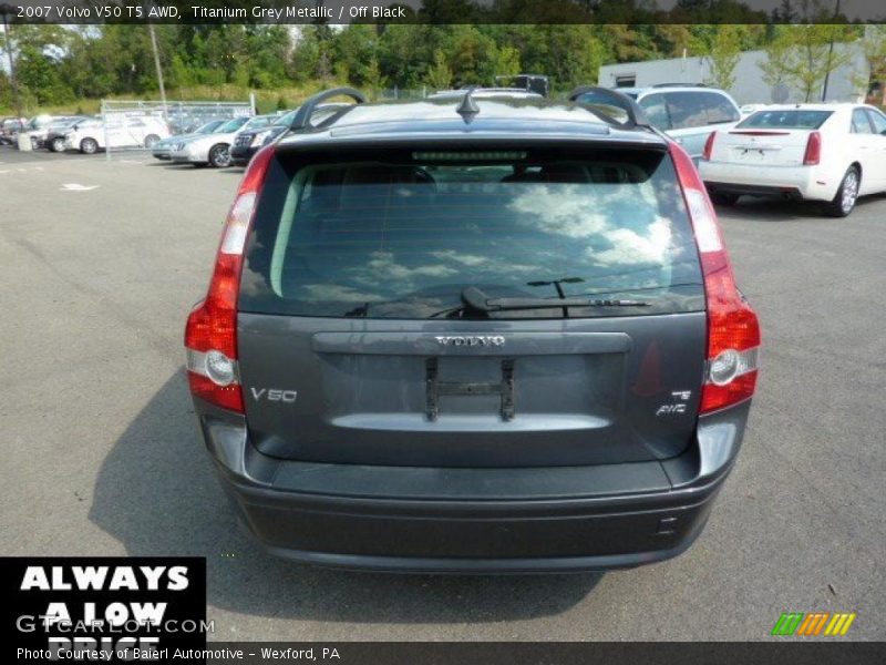 Titanium Grey Metallic / Off Black 2007 Volvo V50 T5 AWD