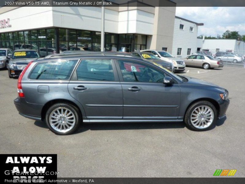 Titanium Grey Metallic / Off Black 2007 Volvo V50 T5 AWD