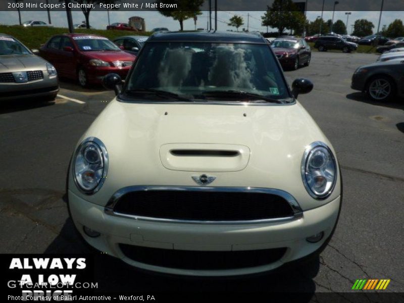 Pepper White / Malt Brown 2008 Mini Cooper S Clubman