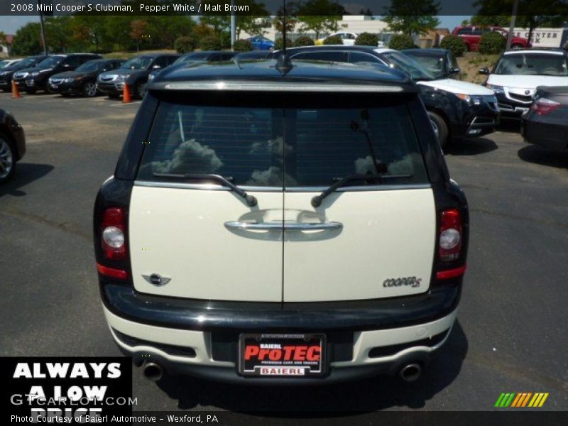Pepper White / Malt Brown 2008 Mini Cooper S Clubman