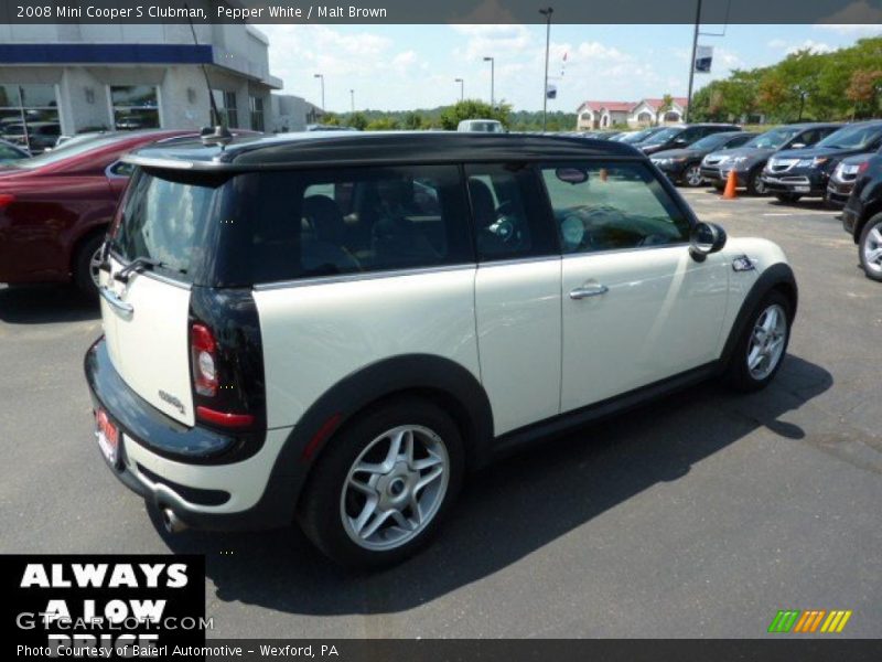 Pepper White / Malt Brown 2008 Mini Cooper S Clubman