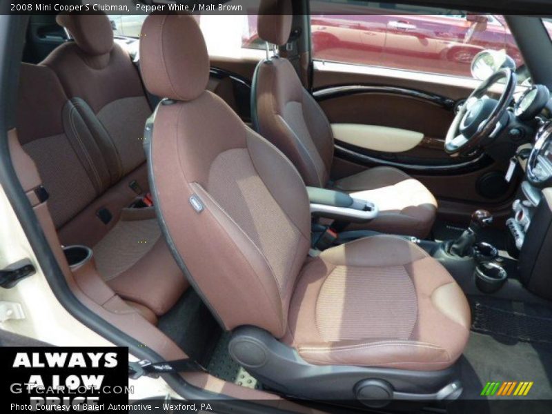 Pepper White / Malt Brown 2008 Mini Cooper S Clubman